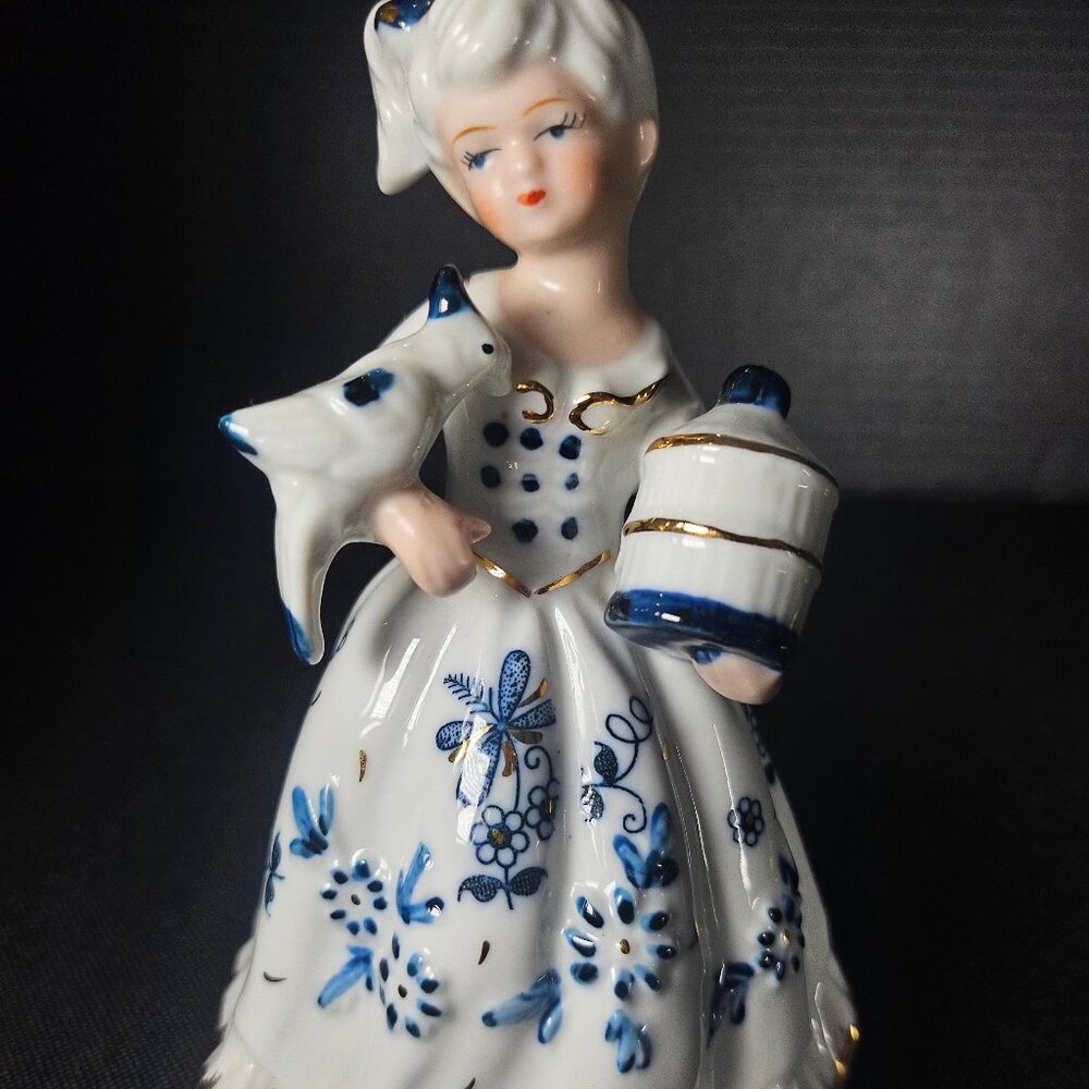 Berman & Anderson Victorian Style Women Musical Figurine Play Speak Sweetly Love